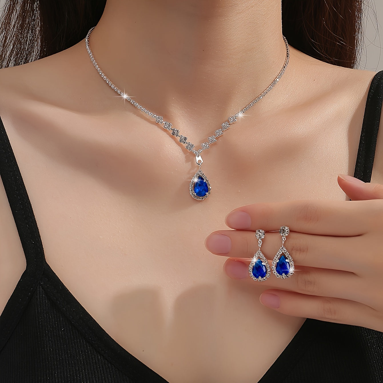Argenté + Bleu roi